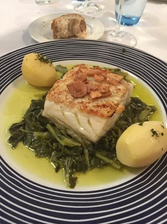 Bacalao con grelos y patatas