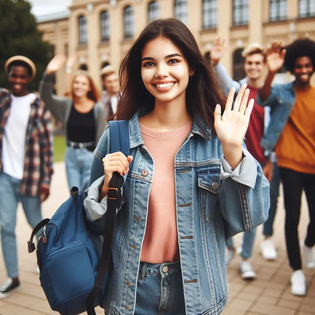 Grupo de jóvenes celebrando el fin de la selectividad