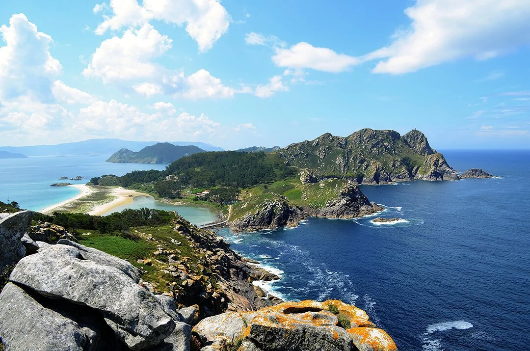 Costa de las islas Cíes en Galicia