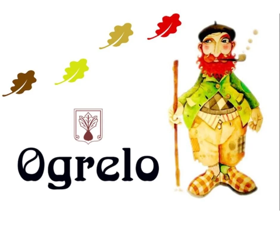 Logotipo de Ogrelo con un personaje navideño