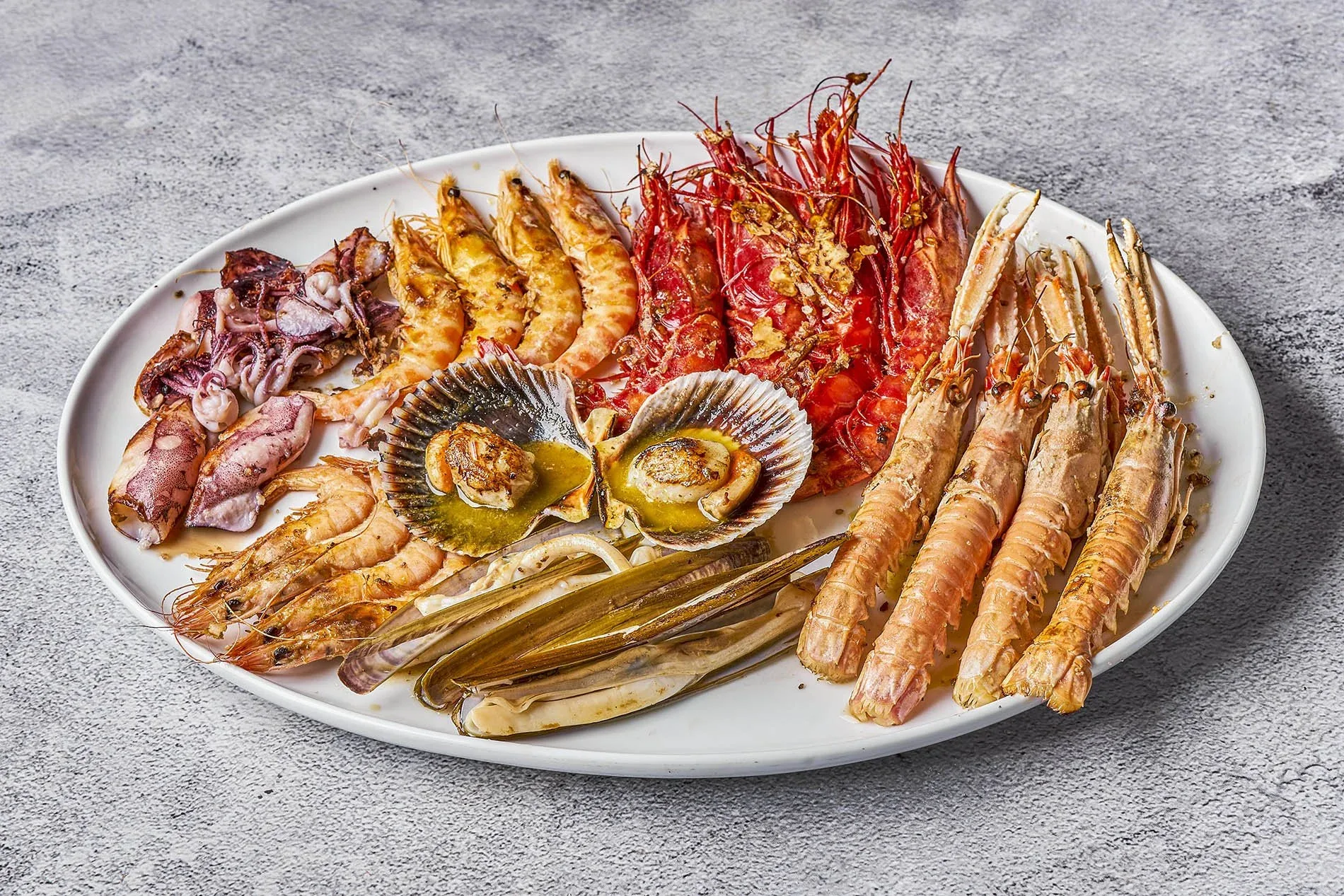 Parrillada de marisco para grupos en Ogrelo